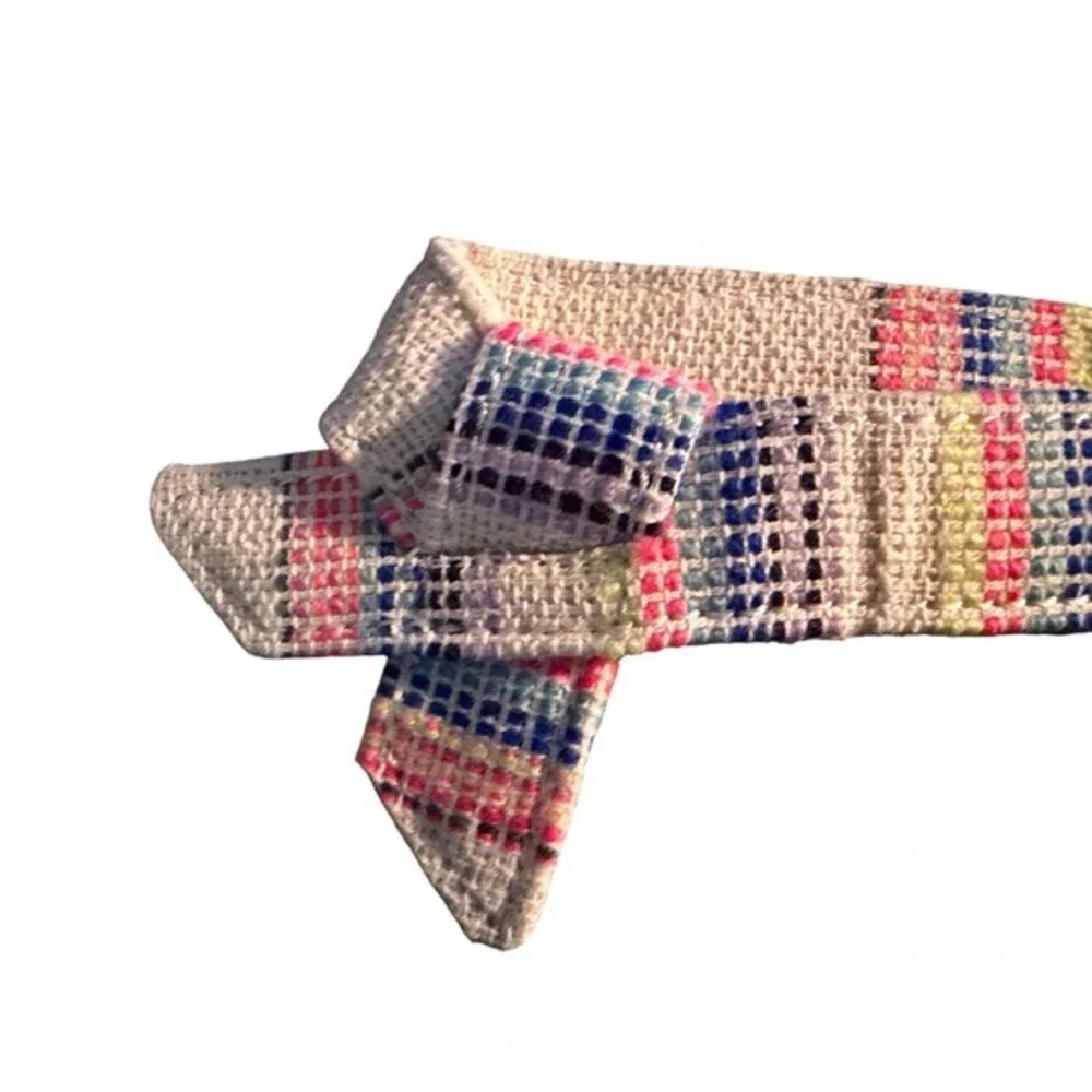 IndieGood Bow Handloom‎ Party Bow tie Collar Small Striped Dog Accessories NWT